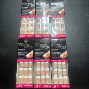 Nail Bliss Dashing Diva Sculpted Acrylic Nails - Medium Pink set of 6
